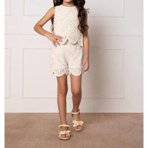NEW MILON girl's crochet set in cream